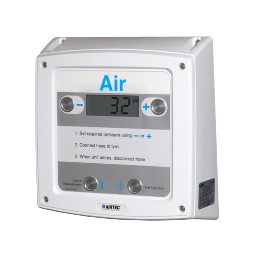 [89XDA-1167] Inflator,XDA, Std Flow, Wall Mount White,Grey Hose